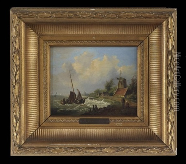 The Safe Harbor Oil Painting - Herman Frederik Carel ten Kate