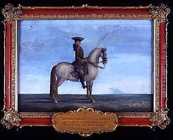 No 9 A grey horse of the Spanish Riding School Oil Painting - Baron Reis d' Eisenberg