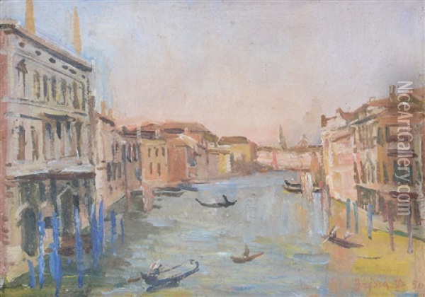 Venezia Oil Painting - Donato Frisia
