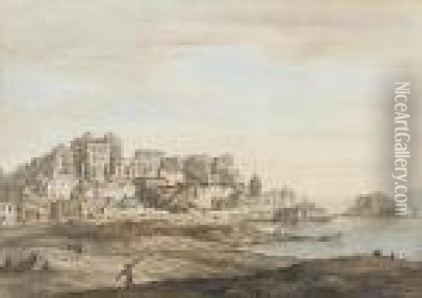 Borgo Di Chiaia, Naples, C.1767 Oil Painting - William Marlow