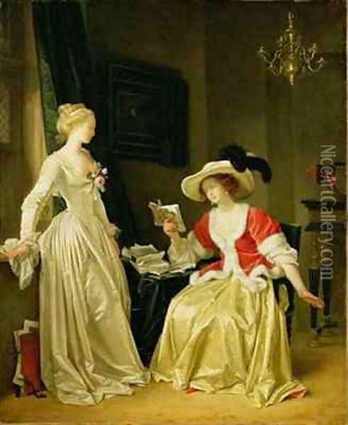 The Reader Oil Painting - M. & Fragonard, J. Gerard