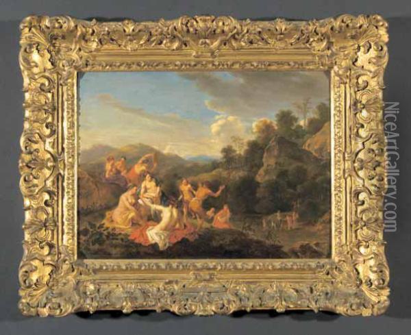 Scena Campestre Oil Painting - Cornelis Van Poelenburch