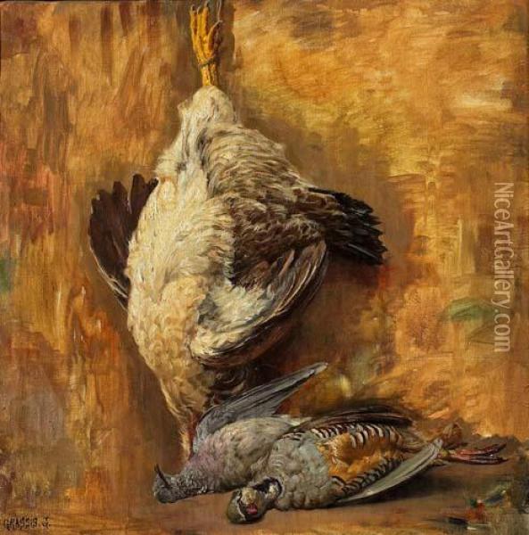 Cacciagione Oil Painting - Giuseppe Grassis