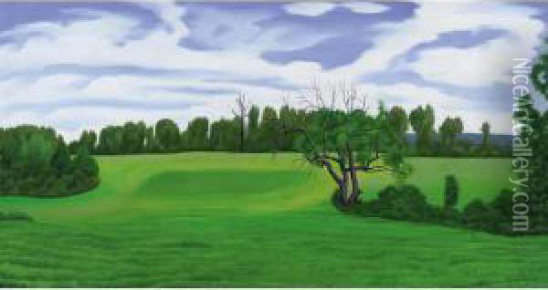 Summer Landscape Oil Painting - George Copeland Ault