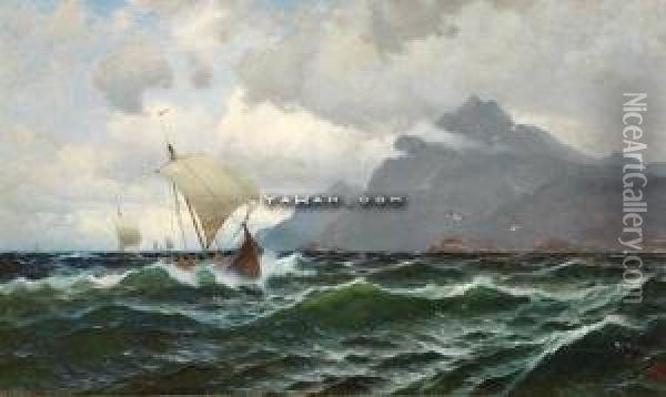 Lofoten Oil Painting - Carl Wilhelm Barth