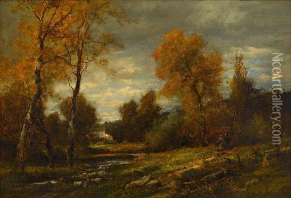 In Whitemarsh Valley Pa Oil Painting - Charles Linford