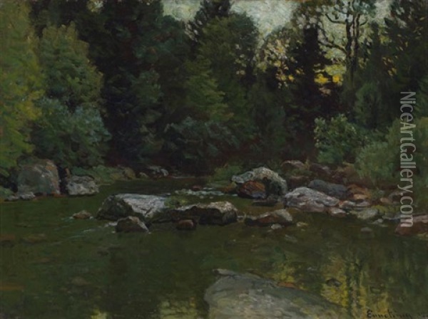 The Brook Oil Painting - John Joseph Enneking
