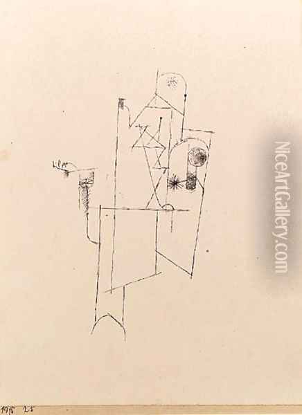 Gebude des Friedens (Symbol) Oil Painting - Paul Klee