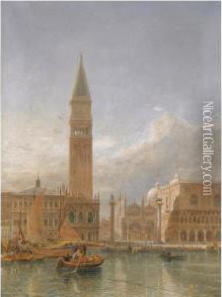 Piazzetta San Marco, Venice Oil Painting - Edward Alfred Angelo Goodall