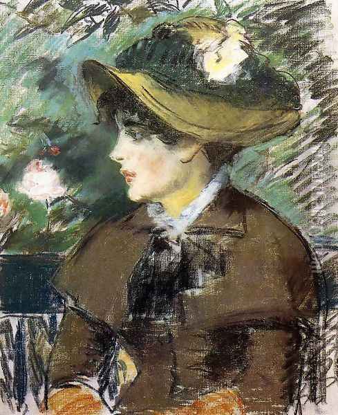 On the Bench Oil Painting - Edouard Manet
