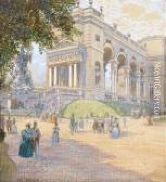 In Schonbrunn: Gloriette Oil Painting - Friedrich Frank