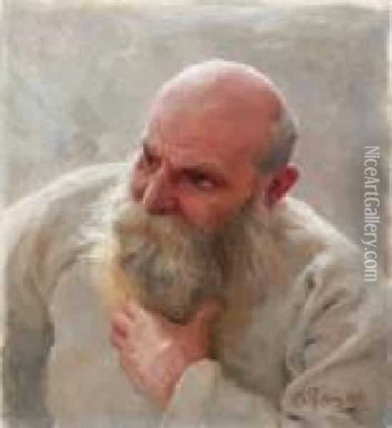 Anciano Ruso Oil Painting - Ilya Efimovich Efimovich Repin