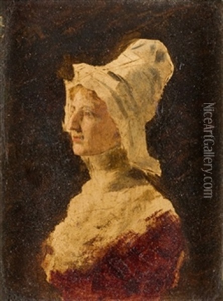 Retrato De Dama Oil Painting - Antonio Casanova y Estorach