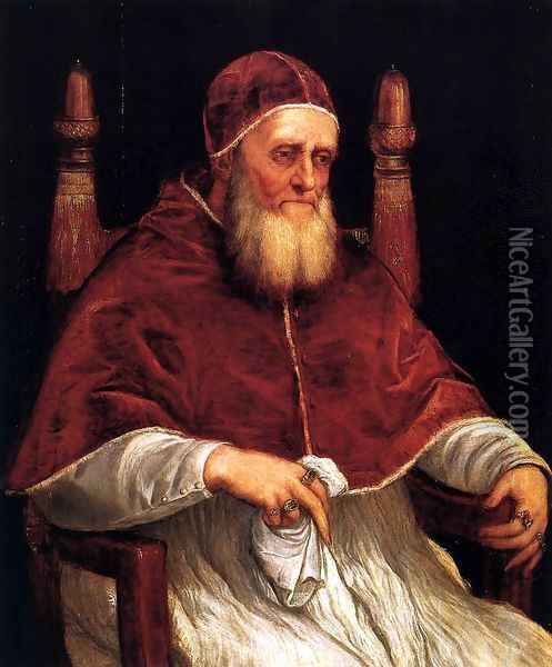 Portrait of Pope Julius II 2 Oil Painting - Tiziano Vecellio (Titian)
