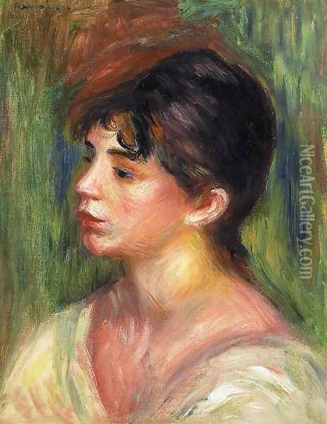 Portrait Of A Young Woman3 Oil Painting - Pierre Auguste Renoir