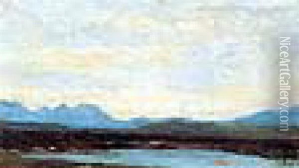 Lough Na Cree, Connemara Oil Painting - William Butler Yeats