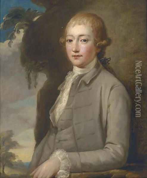 Portrait of Edmund Townley (1714-1796) of Royle Hall, Burnley Oil Painting - Josepf Wright Of Derby