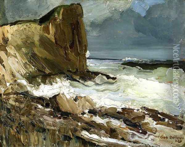 Gull Rock And Whitehead Oil Painting - George Wesley Bellows