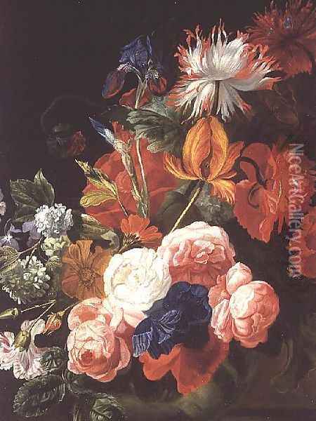 Still Life with Flowers Oil Painting - Johannes or Jan Verelst