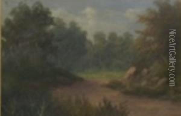 Two Landscapes Oil Painting - Valentine, Val Delawarr