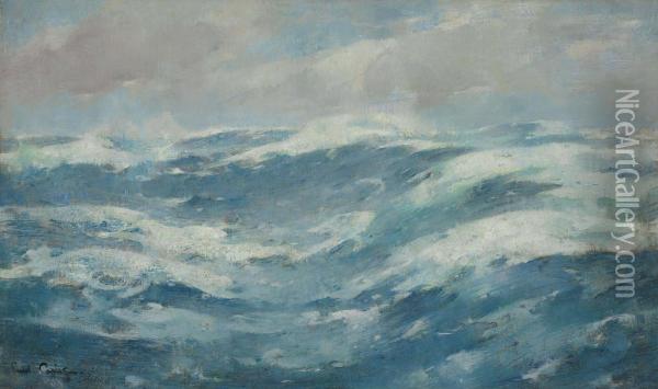 Breaking Waves Oil Painting - Emil Carlsen