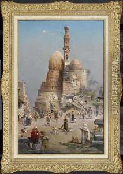 Oriental Scene Oil Painting - Robert Alott