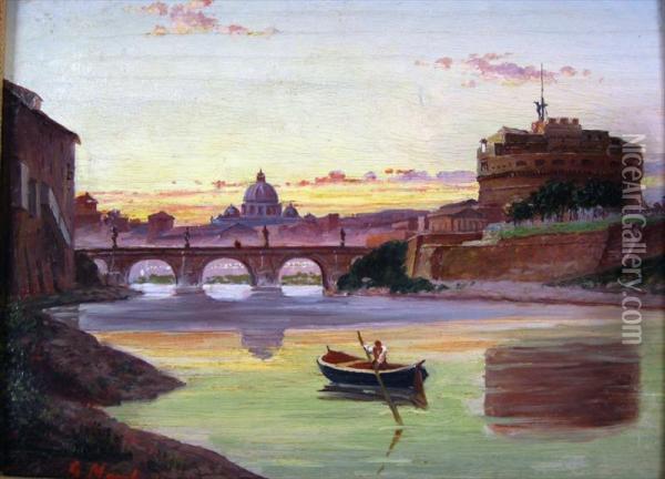 Rome Oil Painting - G. Marchetti