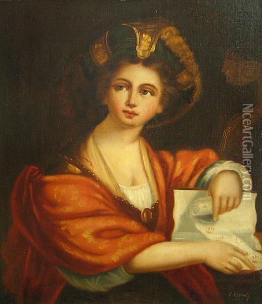 The Cumean Sibyl Oil Painting - Domenico Zampieri (Domenichino)