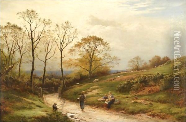 Mead Vale, Surrey Oil Painting - Sidney Richard Percy