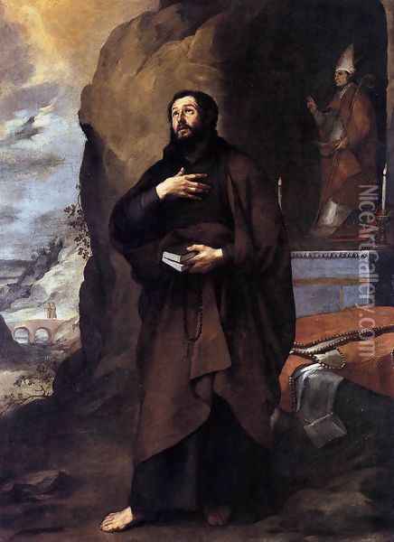 St Lesmes c. 1655 Oil Painting - Bartolome Esteban Murillo