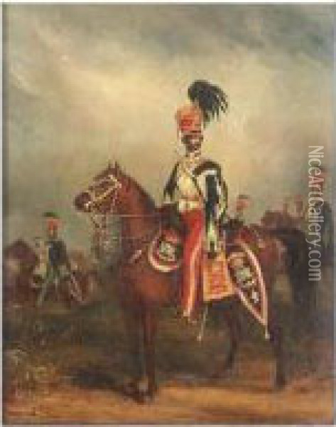 Portrait Of General Terry, Xv Hussars Oil Painting - Henry Martin