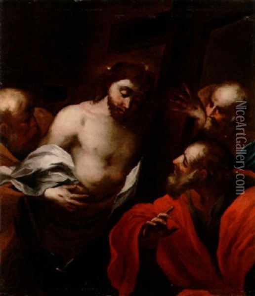 The Incredulity Of Saint Thomas Oil Painting - Gioacchino Assereto