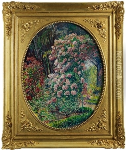 Jardin De Flores Oil Painting - Rafael Forns y Romans