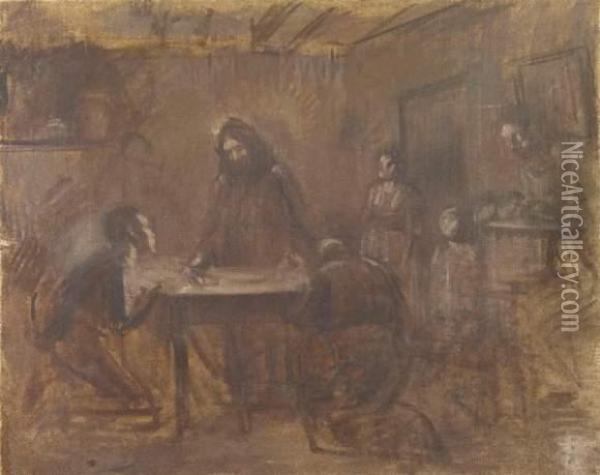 Scene De Christ Oil Painting - Jean-Louis Forain