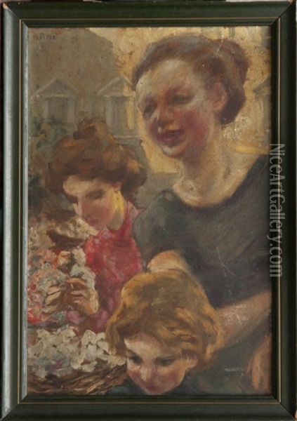 La Famille Oil Painting - Arturo Fittke