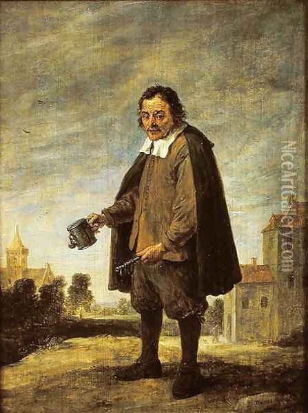 The Collector, 1671 Oil Painting - David The Younger Teniers