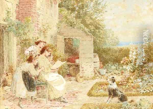 The picture book Oil Painting - Myles Birket Foster