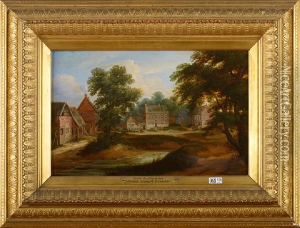 Cour De Chateau-ferme Animee Oil Painting - Salomon Leonardus Verveer
