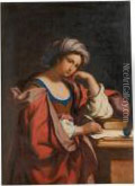 The Persian Sibyl Oil Painting - Guercino