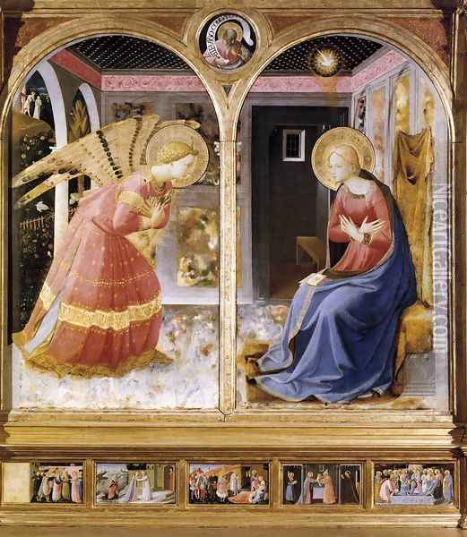 Annunciation 1430 Oil Painting - Angelico Fra