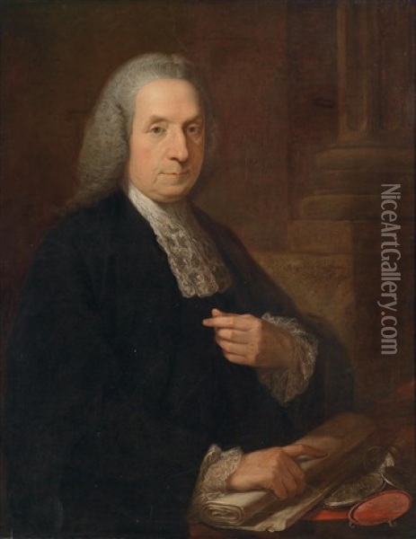 Bildnis Des Irischen Juristen Und Politikers Philip Tisdall Sl (1703-1777) Oil Painting - Angelika Kauffmann