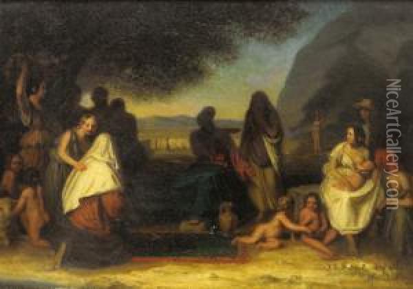 Scena Vetero-testamentaria Oil Painting - George Friedrich Reichmann