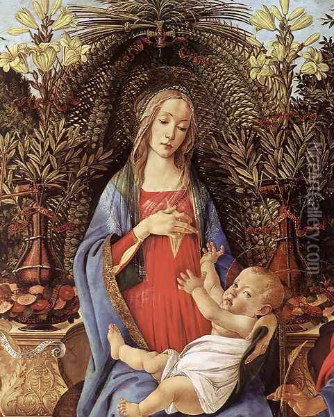 Bardi Altarpiece (detail) 1484 Oil Painting - Sandro Botticelli