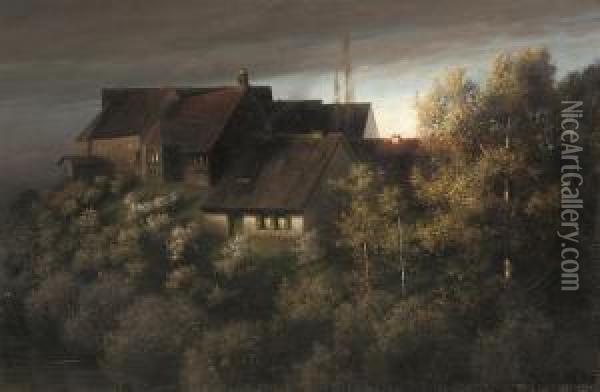 Before The Storm Oil Painting - Paul-Wilhelm Keller-Reutlingen