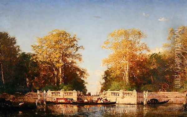 A View in Venice Oil Painting - Felix Ziem