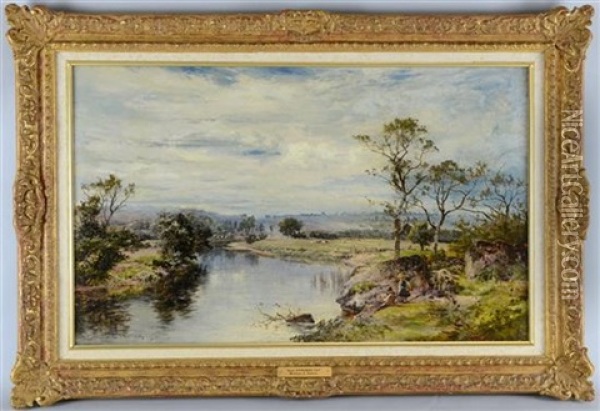 Landscape Near Symonds Yat Oil Painting - William E. Harris