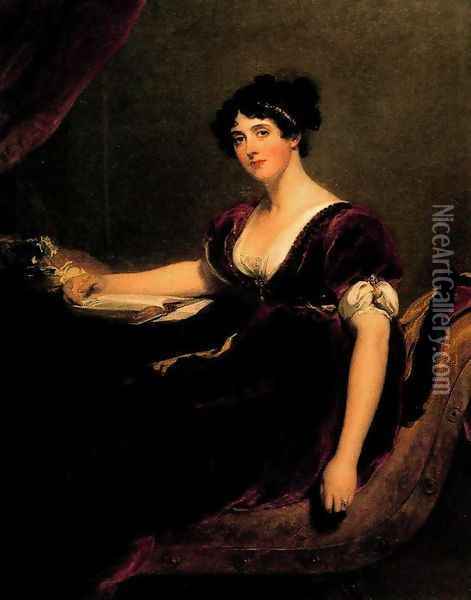Mrs. Isaac Cuthbert Oil Painting - Sir Thomas Lawrence