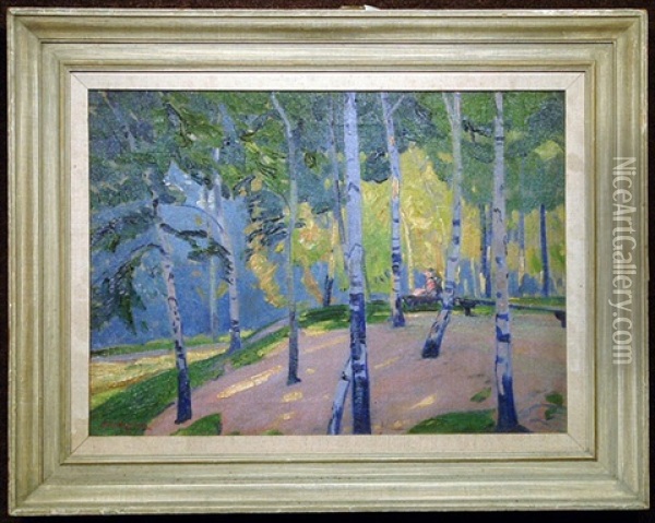 Landscape Oil Painting - Henry George Keller