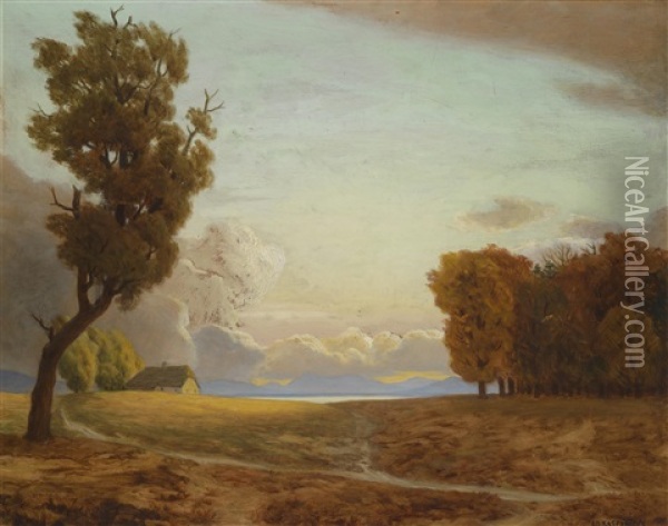 Aufsteigende Wolken Oil Painting - Eduard Kasparides