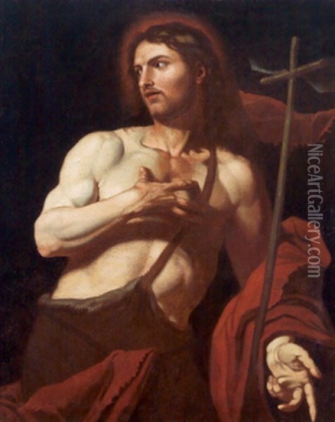 Johannes Der Taufer - San Giovanni Battista Oil Painting - Johann Carl Loth